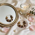 One Pair, Infinite Looks: Tiger’s Eye Hoops That Elevate Every Outfit